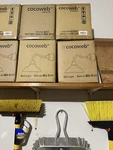 Cocoweb 8" Dahlia Led Barn Light With Rustic Arm In White. Fixed Price $115.00.