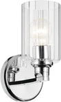 Kichler 55224FLU Gioe 10" Tall Bathroom Sconce - Chrome. Fixed Price $79.99.