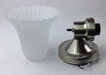 Design House Wall Mount Satin Nickel W/frosted Flute Glass 504977 Free Shipping. Fixed Price $29.88.