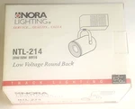Nora NTL-214 Round Back Low Voltage Track Fixture 20W 50W MR16. Fixed Price $24.99.