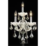 Elegant Lighting 2800W3WH-GT/RC Maria Theresa Wall Sconce White. Fixed Price $326.00.
