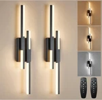 Modern Led Vanity Lights Set Of 2, Black Wall Sconce Missing Remotes. Fixed Price $34.99.