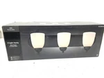 Bel Air Lighting Reed 24 In. 3-LIGHT Black Vanity Frosted Glass New. Fixed Price $32.42.