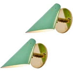 Pair Of Mid Century Design Wall Sconce Light Decorative Brass Lamp Elegant. Fixed Price $142.49.