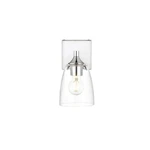 Living District Gianni 1 Light Bath Sconce, Chrome/clear - LD7307W5CH. Fixed Price $44.99.