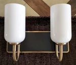 Kichler Lighting White Glass Shade W/bronze Mount Solia 55162 Double Wall Sconce. Fixed Price $145.00.