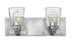 Hinkley Jackson Collection Transitional Two Light Bathroom Vanity Fixture, Br.... Fixed Price $196.85.