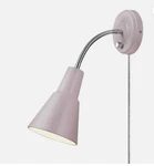 Globe Electric Sophie 1-LIGHT Matte Rose Plug-in Or Hardwire Wall Sconce. Fixed Price $10.49.