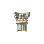 Justice Design Ambiance Corinthian Column Sconce, Open Btm, Bisq, Incan. Fixed Price $149.76.