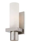 World Imports WI23277B Pillar 1 Light Wall Sconce, Brush Nkl - Open Package. Fixed Price $49.99.