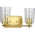 Progress Lighting Brass Adley 2-LIGHT 14"W Bathroom Vanity. Fixed Price $74.25.