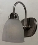 Project Source Wynfield Vanity Light Brushed Nickel White Frosted Glass #1362637. Fixed Price $24.99.