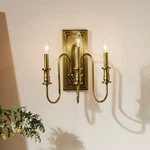 Kichler Karthe 52473NBR 3-LIGHT Wall Sconce Natural Brass, Modern Candle Style. Fixed Price $100.00.