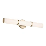 Led Bathroom Vanity Light 24.25 Dimmable Champagne Bronze Kichler Rosh. Fixed Price $259.99.