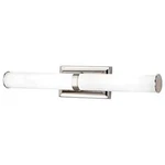 Home Decorators Rolande 24-INCH Polished Nickel Led Vanity Light Etched Glass. Fixed Price $36.05.