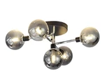 Bokt Sputnik Chandelier 5 Heads Semi Flush Mount Ceiling Light Smoked Glass Glob. Fixed Price $60.00.