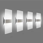 Wall Sconces 4 Pack 10W Led Lights Hardwired Acrylic Kicaao Modern Downlight. Fixed Price $36.50.