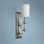 Hinkley Sussex 17 3/4" High Brushed Nickel Wall Sconce. Fixed Price $279.00.