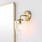 Safavieh Lighting Collection Prospect Contemporary Brass Single Wall Sconce. Fixed Price $99.52.