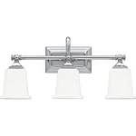 Quoizel NL8603 Chrome Nicholas 3-LIGHT 22"W Bathroom Vanity. Fixed Price $199.99.