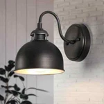 Lnc Modern Farmhouse 1-LIGHT Antique Brushed Black Wall Sconce Metal Dome Shade. Fixed Price $19.99.