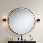 Bath Kit: Possini Euro Idyll Wall Sconces W/uttermost Mayfair Mirror. Fixed Price $599.99.