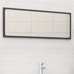 Bathroom Mirror Gray 39.4"X0.6"X14.6" Engineered Wood. Fixed Price $64.43.