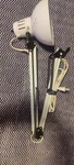 Vintage Mcm Underwriters Lab White And Black Swing Arm Desk Lamp - Mid Century. Fixed Price $22.50.