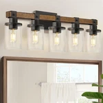 Goebleson 5-LIGHT Fixture Farmhouse Vanity Lights For Bathroom.... Fixed Price $108.52.
