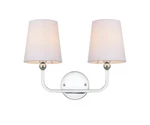 Elegant Lighting LD7322W16CH Colson Bath Vanity 2-LIGHT Chrome. Fixed Price $36.75.