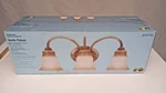 Hampton Bay Transitional Collection Tuscan Patina 3-BULB Vanity Fixture: Sealed. Fixed Price $44.95.