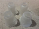 4 Light Shades White Frosted Glass Ceiling Fan Chandelier Wall Sconce. Fixed Price $39.99.