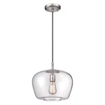 New Minka Lavery Pendant Light Brushed Nickel 12'' 2260-84. Fixed Price $175.00.