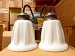 Kichler 10672TZ Light Energy Efficient Tannery Bronze W/ White Glass M134 L18. Fixed Price $38.55.