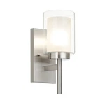 Bathroom Vanity Lights Brushed Nickel Sconce Dual Glass Modern. Fixed Price $46.99.