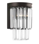 2 Progress Lighting P7198 Glimmer 10" High Wall Sconce With Prism Drop. Fixed Price $165.00.