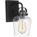 Craftmade Trystan Light Wall Sconce, Flat Black/clear 53501-FB. Fixed Price $49.99.