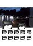 Solar Fence Lights Outdoor, Waterproof Deck Pathway Yard Lamp, Stainless 12 Pack. Fixed Price $41.99.
