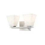 Z-lite Annalise Light Vanity, Brushed Nickel/matte Opal 7514-2V-BN. Fixed Price $136.00.
