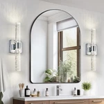 17" 2 Pack Led Bubble Crystal Wall Lamp Bar Modern Chrome Indoor Sconce Fixture. Fixed Price $114.99.
