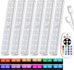 Szokled Under Cabinet Lighting Rechargeable 48-LED Remote Lights, Wireless Kitch. Fixed Price $72.64.