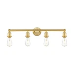 Innovations Edison 4LT 27" Bath Vanity Light, Satin Gold 616-4W-SG. Fixed Price $310.20.