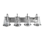 Home Decorators Collection Bathroom Vanity Light W/clear Shade 30" Brushednickel. Fixed Price $50.39.