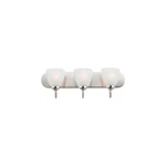 Satin Nickel Three Light Bath Vanity From The Axis Collection. Fixed Price $90.00.