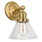 Design House Augustin Glass Wall Light Satin Gold. Fixed Price $72.87.