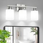 Unicozin 3-LIGHT Bathroom Fixtures, Modern Brushed Nickel Vanity .... Fixed Price $48.05.