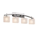 Justice Design Fusion Archway 4-LT Bath, Rect/ck/nkl E26 FSN-8594-55-FRCR-NCKL. Fixed Price $530.00.