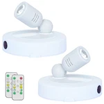 Hamvidne Led Spotlight, Battery Operated Spotlights With Remote, Up White. Fixed Price $26.81.