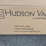 Hudson Valley Light Wall Sconce Aged Brass 1711-AGB. Fixed Price $176.43.