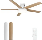 Yitahome 52" Ceiling Fan With Lights & Remote, 3660 Cfm, Cct, 4 Timer Modes,. Fixed Price $60.70.